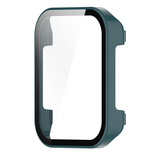 For Realme Watch 3 Pro PC+ Toughened Film Integrated Protective Case(Green) by buy2fix