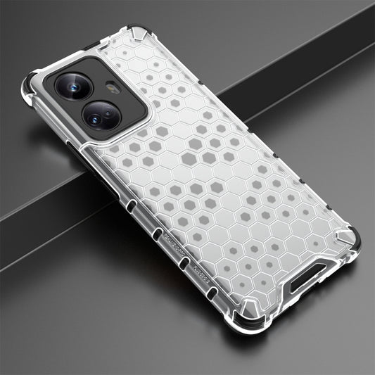 For Realme 10 Pro 5G Honeycomb Phone Case(White) by buy2fix