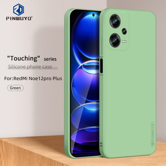 For Xiaomi Redmi Note 12 Pro+ China/Note12 Explorer PINWUYO Sense Series Liquid Silicone TPU Phone Case(Green) by PINWUYO