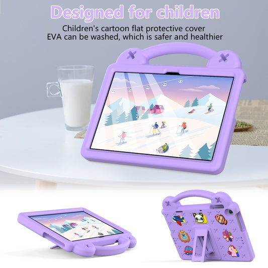 For Lenovo Tab M10 3rd Gen TB328FU / TB328XU 2022 10.1 Handle Kickstand Children EVA Shockproof Tablet Case(Light Purple) - Lenovo by buy2fix | Online Shopping UK | buy2fix
