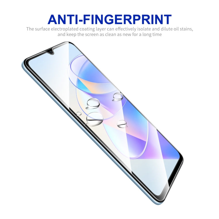 For Honor X7A 4G Global 5pcs ENKAY Hat-Prince Full Glue 0.26mm 9H 2.5D Tempered Glass Full Film - Honor Tempered Glass by ENKAY | Online Shopping UK | buy2fix