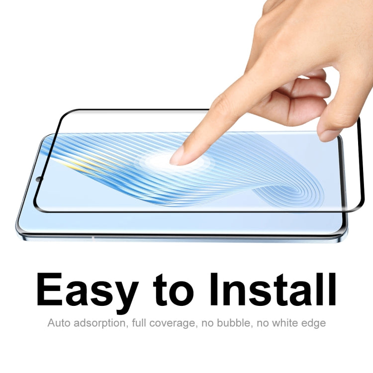 For Honor Magic5 ENKAY 0.26mm 3D Hot Bending Tempered Glass Full Film with Lens Film - Honor Tempered Glass by ENKAY | Online Shopping UK | buy2fix