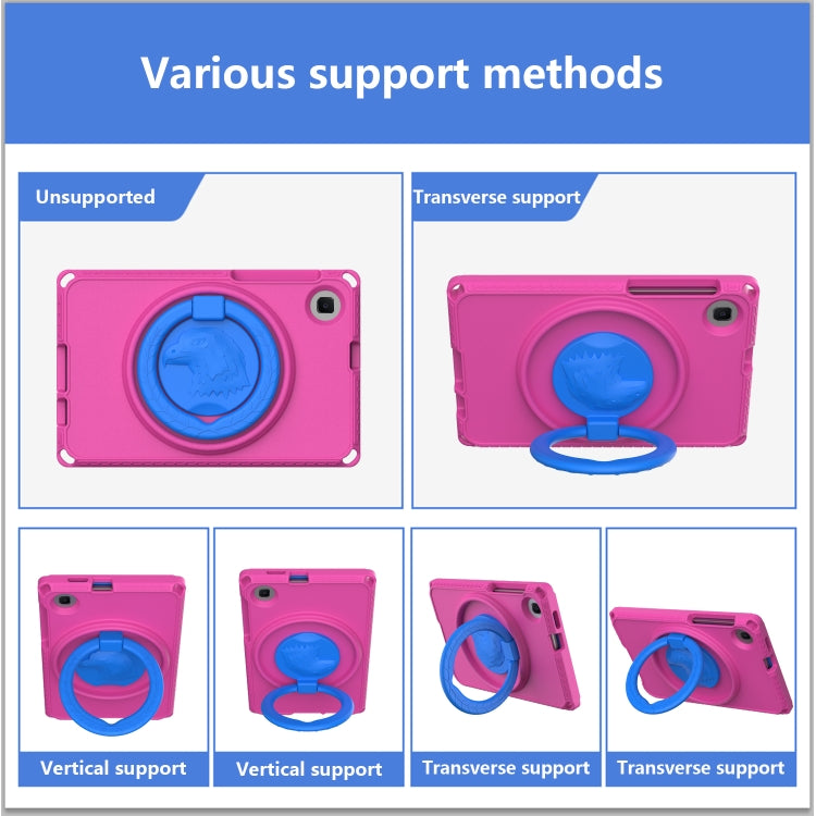 For Samsung Galaxy Tab A 8.0 T290/T295 2019 EVA Hybrid PC Shockproof Tablet Case with Frame(Rose Red) - Other Galaxy Tab PC by buy2fix | Online Shopping UK | buy2fix
