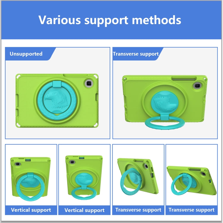 For Samsung Galaxy Tab A 8.0 T290/T295 2019 EVA Hybrid PC Shockproof Tablet Case with Frame(Grass Green) - Other Galaxy Tab PC by buy2fix | Online Shopping UK | buy2fix
