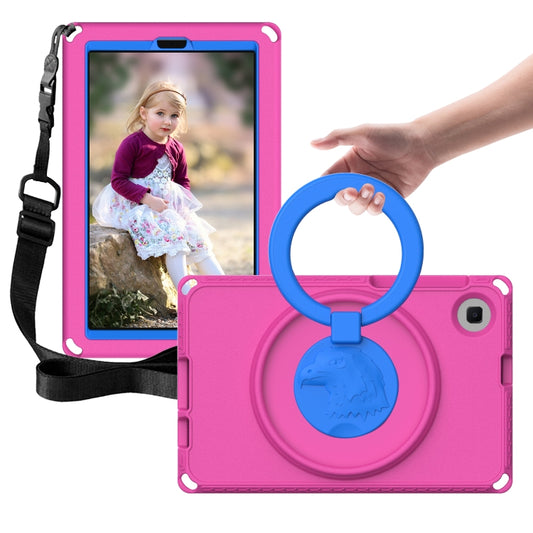 For Samsung Galaxy Tab A11 / A9 EVA Hybrid PC Shockproof Tablet Case with Frame(Rose Red) by buy2fix