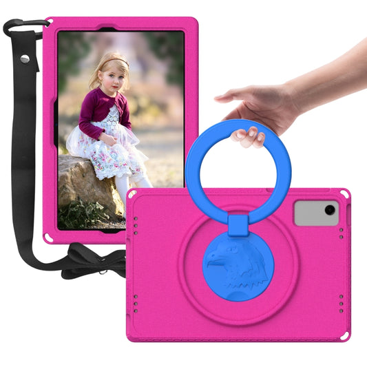 For Samsung Galaxy Tab A11+ / A9+ EVA Hybrid PC Shockproof Tablet Case with Frame(Rose Red) by buy2fix