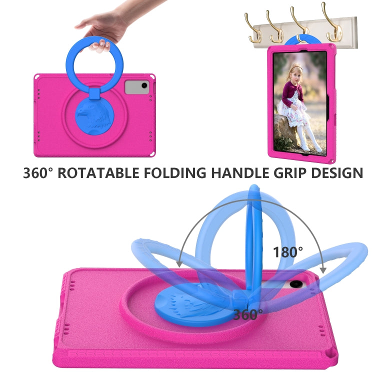 For Samsung Galaxy Tab A9+ 10.95 X210 EVA Hybrid PC Shockproof Tablet Case with Frame(Rose Red) - Other Galaxy Tab PC by buy2fix | Online Shopping UK | buy2fix