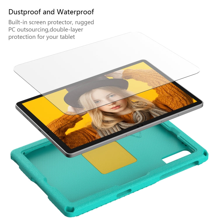 For Samsung Galaxy Tab A9+ 10.95 X210 EVA Hybrid PC Shockproof Tablet Case with Frame(Glacial Green) - Other Galaxy Tab PC by buy2fix | Online Shopping UK | buy2fix