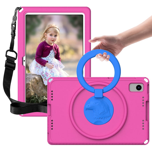 For Samsung Galaxy Tab S6 Lite 2024 EVA Hybrid PC Shockproof Tablet Case with Frame(Rose Red) by buy2fix