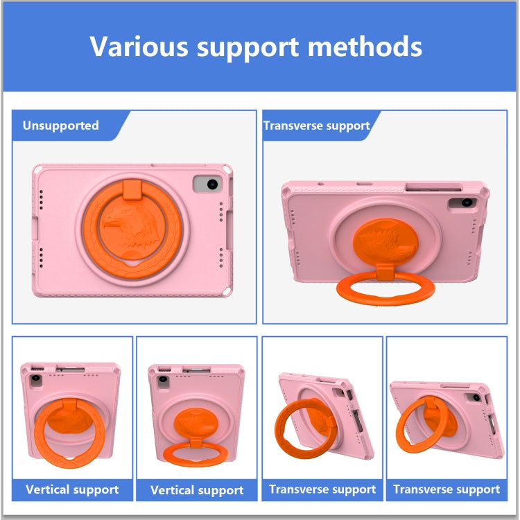 For Samsung Galaxy Tab S6 Lite 2024 EVA Hybrid PC Shockproof Tablet Case with Frame(Pink) by buy2fix