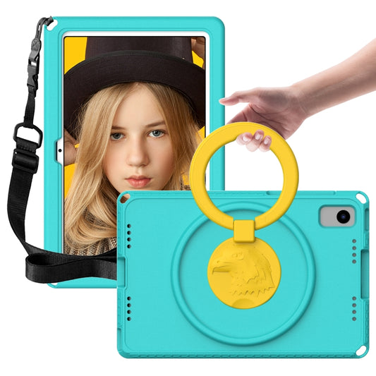 For Samsung Galaxy Tab S6 Lite 2024 EVA Hybrid PC Shockproof Tablet Case with Frame(Glacial Green) by buy2fix