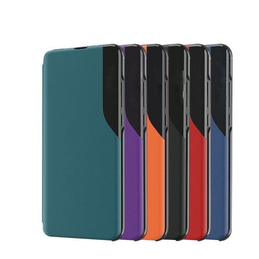 For Honor X9a Attraction Flip Holder Leather Phone Case(Orange) by buy2fix