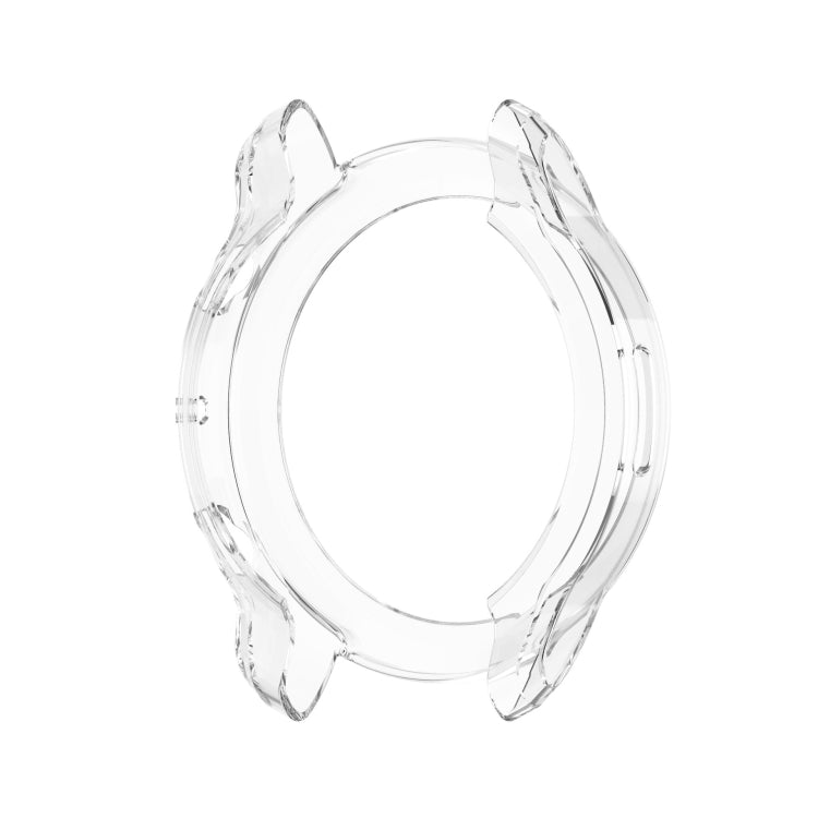 For Ticwatch Pro 3 Ultra GPS TPU Color Transparent Half Wrapped Protective Shell(Transparent) - Watch Case by buy2fix | Online Shopping UK | buy2fix