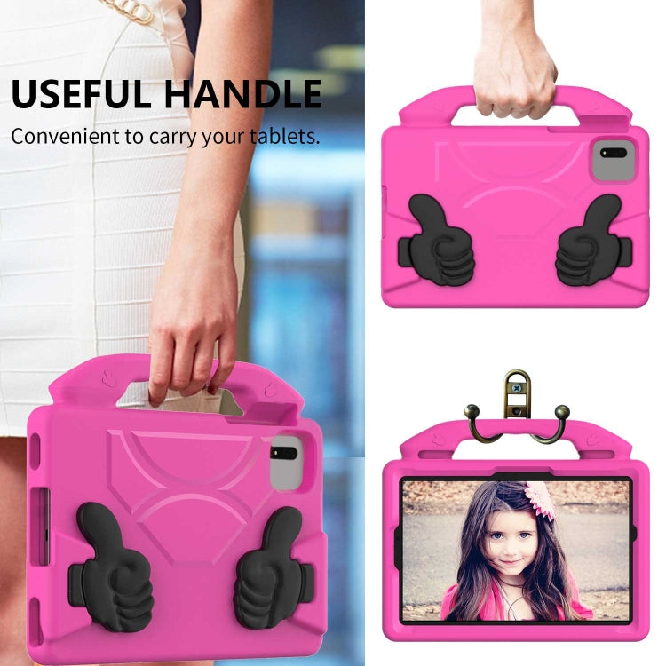 For Lenovo Tab M11 /Xiaoxin Pad 11 2024 Thumb Bracket EVA Shockproof Tablet Case(Red) - Lenovo by buy2fix | Online Shopping UK | buy2fix