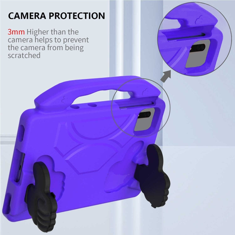 For Lenovo Tab M11 /Xiaoxin Pad 11 2024 Thumb Bracket EVA Shockproof Tablet Case(Purple) by buy2fix