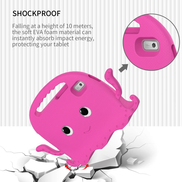 For Lenovo Tab M9 2023 Octopus Style EVA Hybrid PC Shockproof Tablet Case with Strap(Rose Red) - Lenovo by buy2fix | Online Shopping UK | buy2fix
