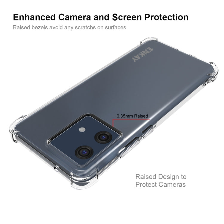 For Motorola Edge 40 Neo 5G ENKAY Hat-Prince Transparent TPU Shockproof Phone Case - Motorola Cases by ENKAY | Online Shopping UK | buy2fix