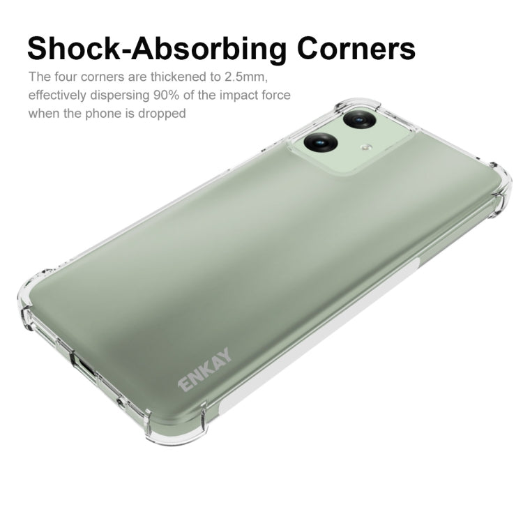 For Motorola Moto G Play 4G 2024 ENKAY Hat-Prince Transparent TPU Shockproof Phone Case - Motorola Cases by ENKAY | Online Shopping UK | buy2fix