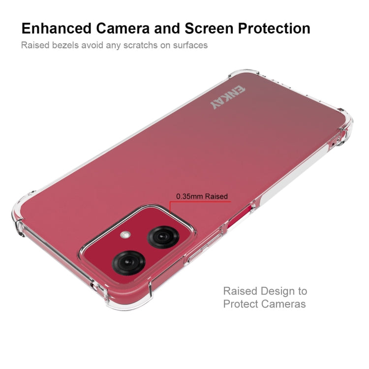 For Motorola Moto G Power 5G 2024 ENKAY Hat-Prince Transparent TPU Shockproof Phone Case - Motorola Cases by ENKAY | Online Shopping UK | buy2fix