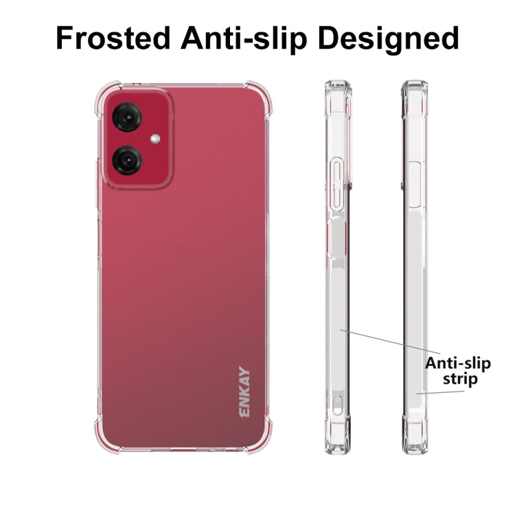 For Motorola Moto G Power 5G 2024 ENKAY Hat-Prince Transparent TPU Shockproof Phone Case - Motorola Cases by ENKAY | Online Shopping UK | buy2fix