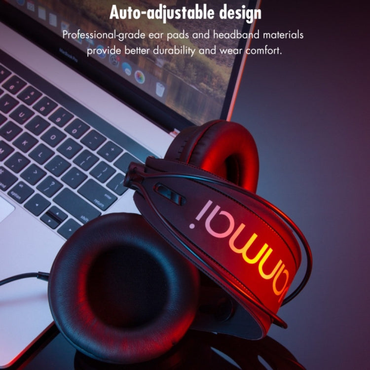 Yanmai D68-A Foldable Lightweight Recording Monitor Headphone(Golden) - Multimedia Headset by Yanmai | Online Shopping UK | buy2fix