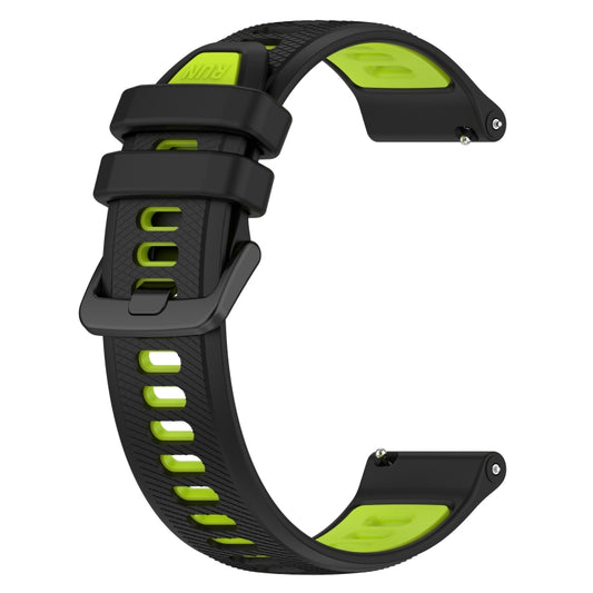 For Huawei GT2 Pro 22mm Sports Two-Color Silicone Watch Band(Black+Green) by buy2fix