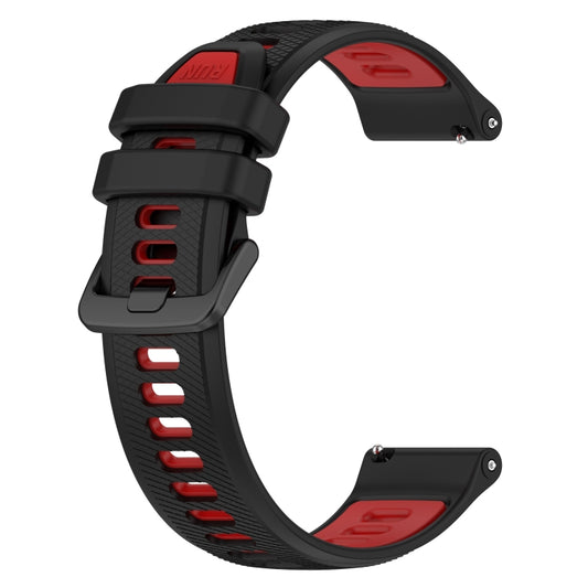 For Honor Magic Watch 2 46mm 22mm Sports Two-Color Silicone Watch Band(Black+Red) by buy2fix