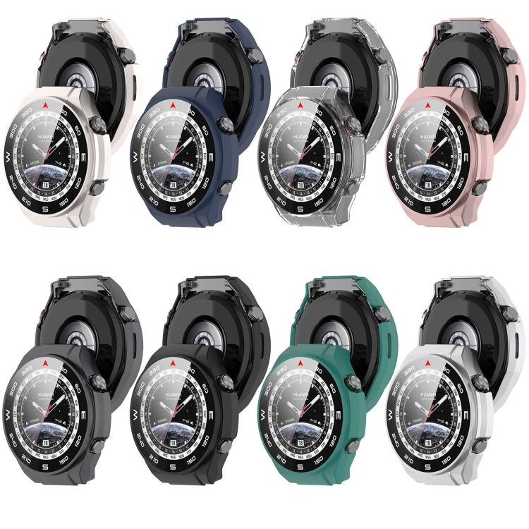 For Huawei Watch Ultimate PC+ Toughened Film Integrated Watch Protective Case(Sliver) by buy2fix