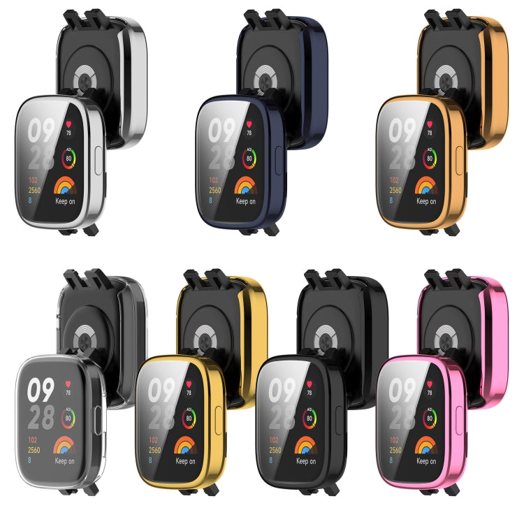 For Redmi Watch 3 TPU Fully Enclosed Watch Protective Case(Midnight Blue) by buy2fix