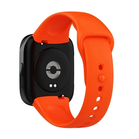 For Redmi Watch 3 Lite Sports Solid Color Silicone Replacement Watch Band(Orange) by buy2fix