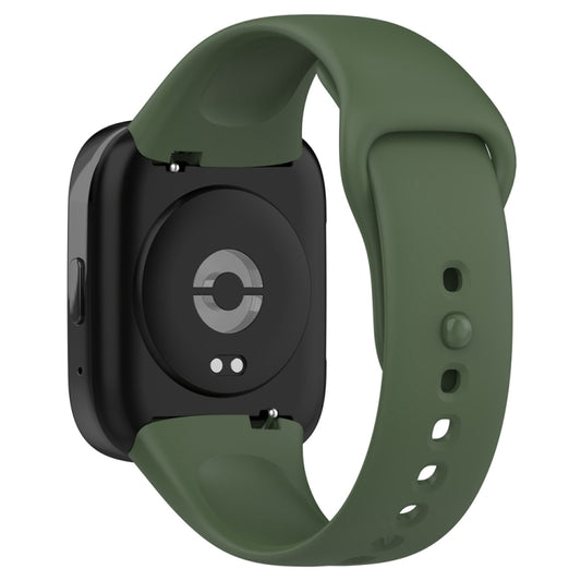 For Redmi Watch 3 Lite Sports Solid Color Silicone Replacement Watch Band(Green) by buy2fix