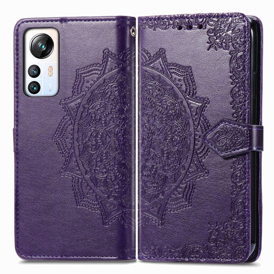 For Blackview A85 Mandala Flower Embossed Leather Phone Case(Purple) by buy2fix
