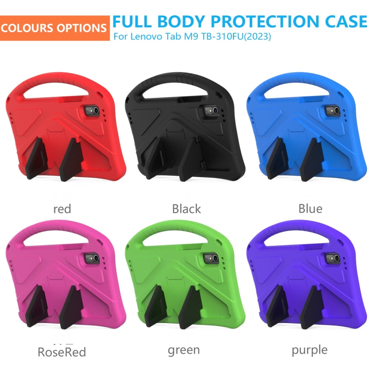 For Lenovo Tab M9 TB-310FU 2023 EVA Shockproof Tablet Case with Holder(Black) by buy2fix
