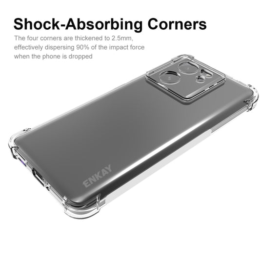 For Redmi K60 Ultra ENKAY Hat-Prince Transparent TPU Shockproof Phone Case by ENKAY