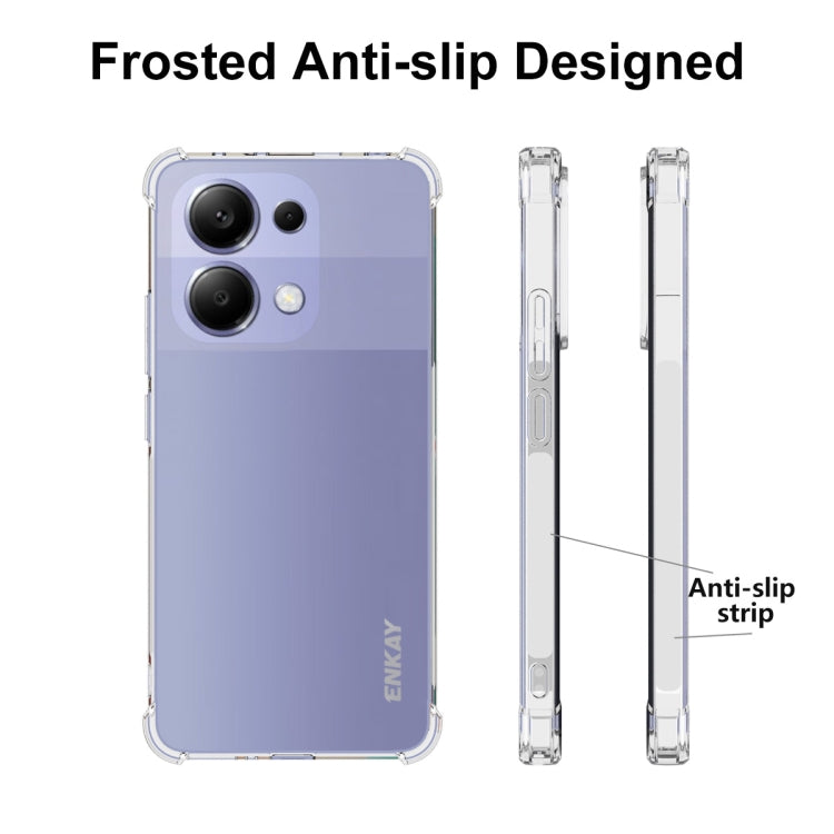 For Redmi Note 13 4G ENKAY Hat-Prince Transparent TPU Shockproof Phone Case - Xiaomi Cases by ENKAY | Online Shopping UK | buy2fix