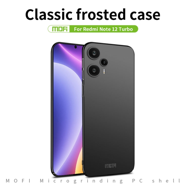 For Xiaomi Redmi Note 12 Turbo 5G MOFI Micro-Frosted PC Ultra-thin Hard Phone Case(Red) - Xiaomi Cases by MOFI | Online Shopping UK | buy2fix