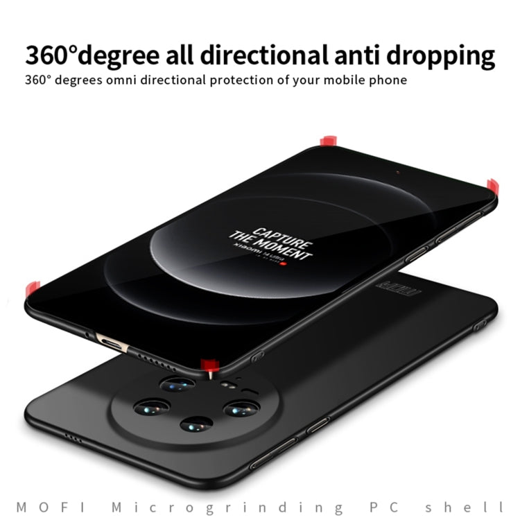 For Xiaomi 14 Ultra MOFI Micro-Frosted PC Ultra-thin Hard Phone Case(Black) - 14 Ultra Cases by MOFI | Online Shopping UK | buy2fix