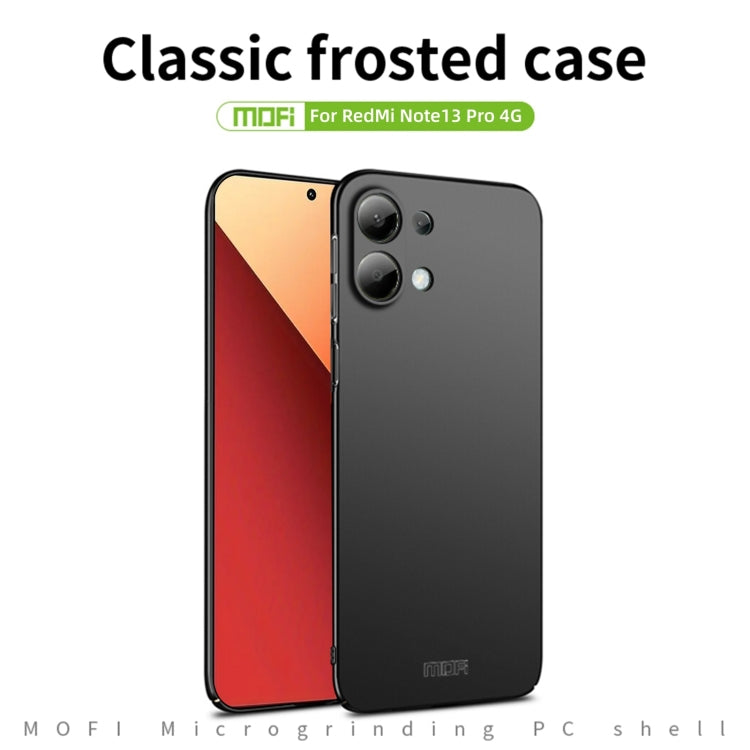 For Xiaomi Redmi Note 13 Pro 4G MOFI Micro-Frosted PC Ultra-thin Hard Phone Case(Red) - Xiaomi Cases by MOFI | Online Shopping UK | buy2fix