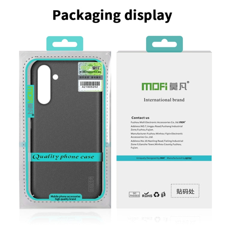 For Samsung Galaxy A55 5G MOFI Fandun Series Frosted PC Ultra-thin All-inclusive Phone Case(Black) by MOFI