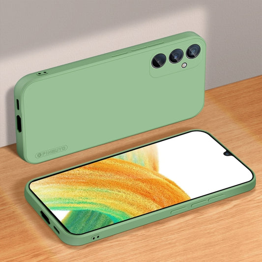 For Samsung Galaxy A55 PINWUYO Sense Series Liquid Silicone TPU Phone Case(Green) by PINWUYO