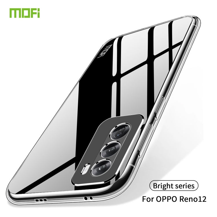 For OPPO Reno12 Global MOFI Ming Series Transparent Ultra-thin TPU Phone Case(Transparent) - OPPO Cases by MOFI | Online Shopping UK | buy2fix