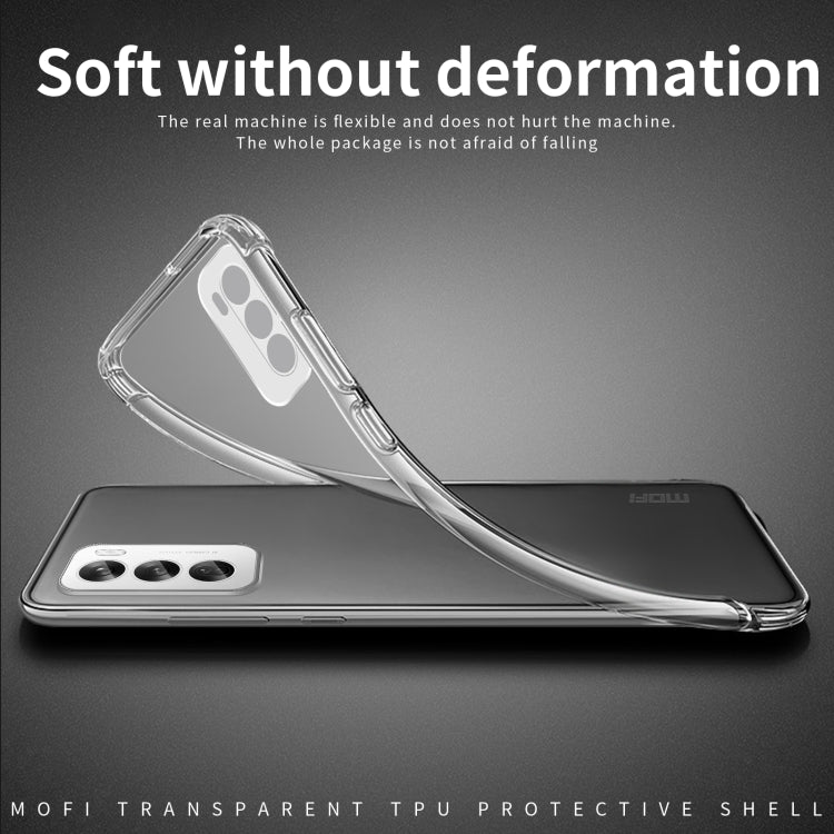For OPPO Reno12 Global MOFI Ming Series Transparent Ultra-thin TPU Phone Case(Transparent) - OPPO Cases by MOFI | Online Shopping UK | buy2fix