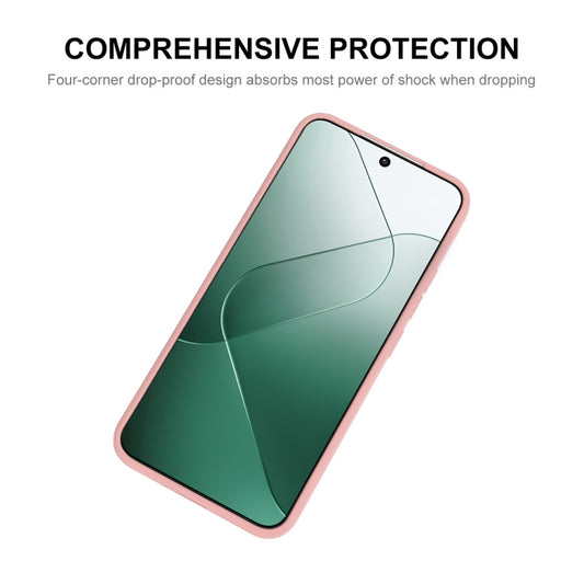 For Xiaomi 14 ENKAY Hat-Prince Liquid Silicone Shockproof Soft Phone Case(Light Green) by ENKAY