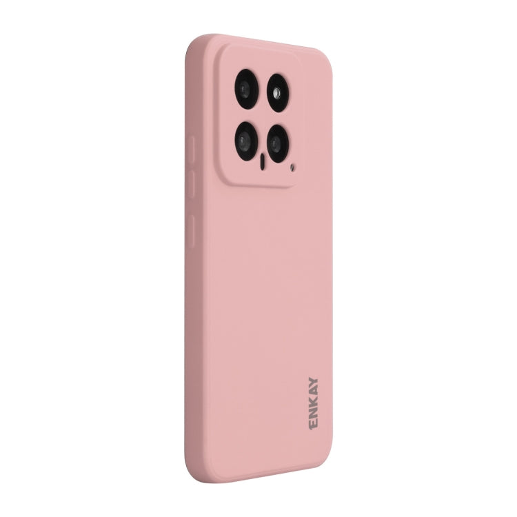 For Xiaomi 14 ENKAY Hat-Prince Liquid Silicone Shockproof Soft Phone Case(Pink) - Xiaomi Cases by ENKAY | Online Shopping UK | buy2fix