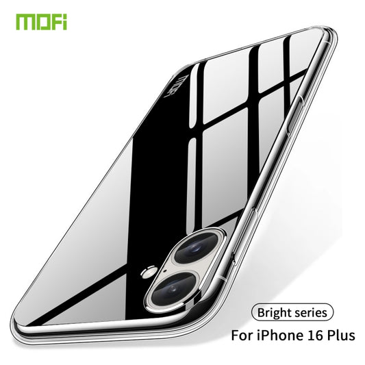 For iPhone 16 Plus MOFI Ming Series Ultra-thin TPU Phone Case(Transparent) by MOFI