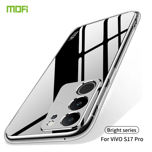 For vivo S17 Pro MOFI Ming Series Ultra-thin TPU Phone Case(Transparent) by MOFI
