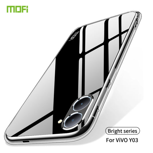 For vivo Y03 MOFI Ming Series Ultra-thin TPU Phone Case(Transparent) by MOFI