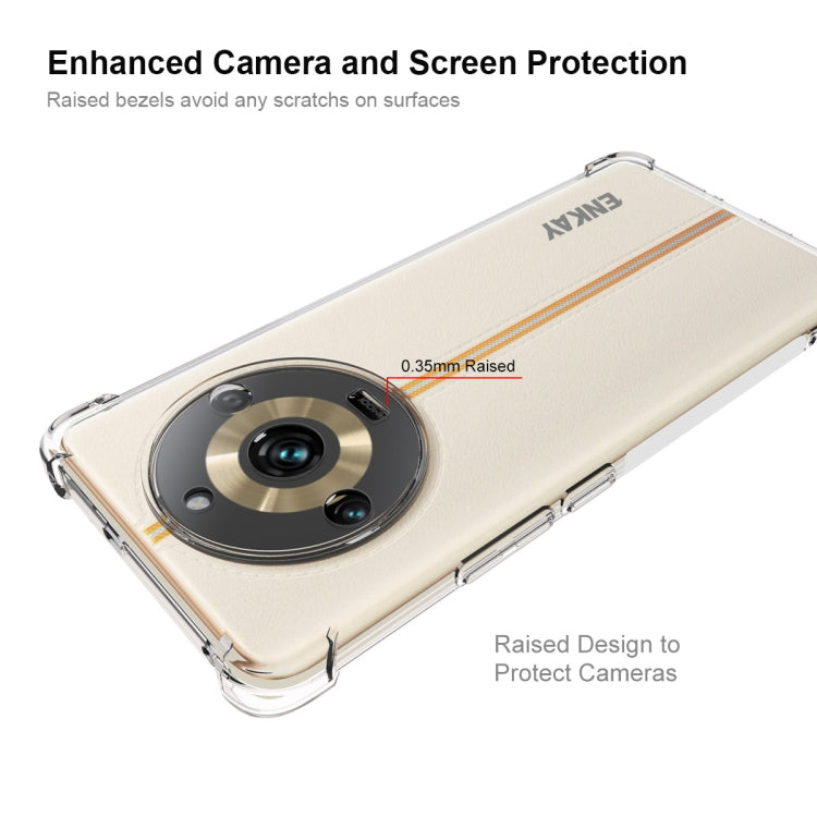 For Realme 11 Pro / 11 Pro+ 5G ENKAY Transparent TPU Shockproof Anti-slip Phone Case - Realme Cases by ENKAY | Online Shopping UK | buy2fix