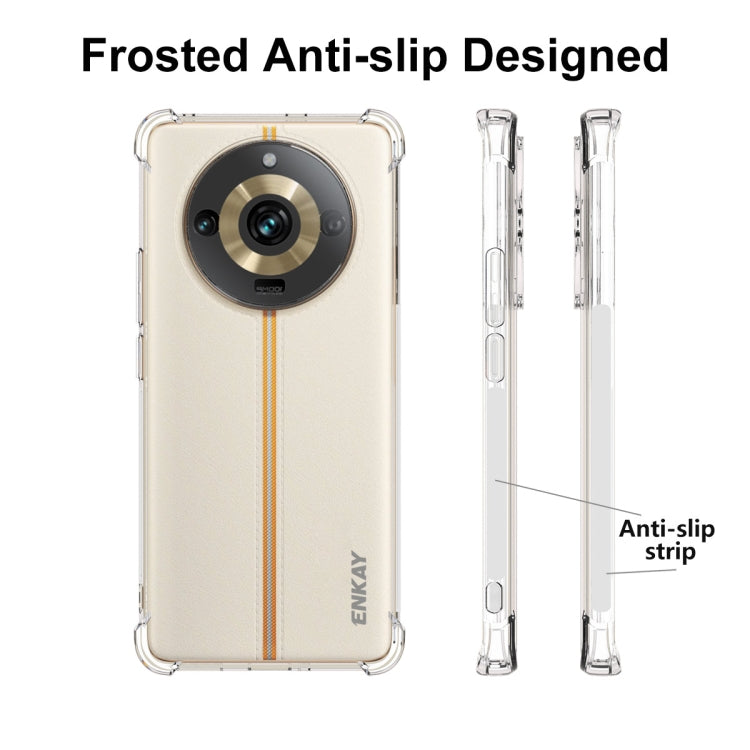 For Realme 11 Pro / 11 Pro+ 5G ENKAY Transparent TPU Shockproof Anti-slip Phone Case - Realme Cases by ENKAY | Online Shopping UK | buy2fix