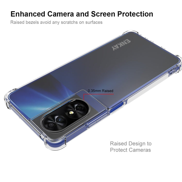 For TCL 50 SE 4G ENKAY Hat-Prince Transparent TPU Shockproof Phone Case - TCL by ENKAY | Online Shopping UK | buy2fix